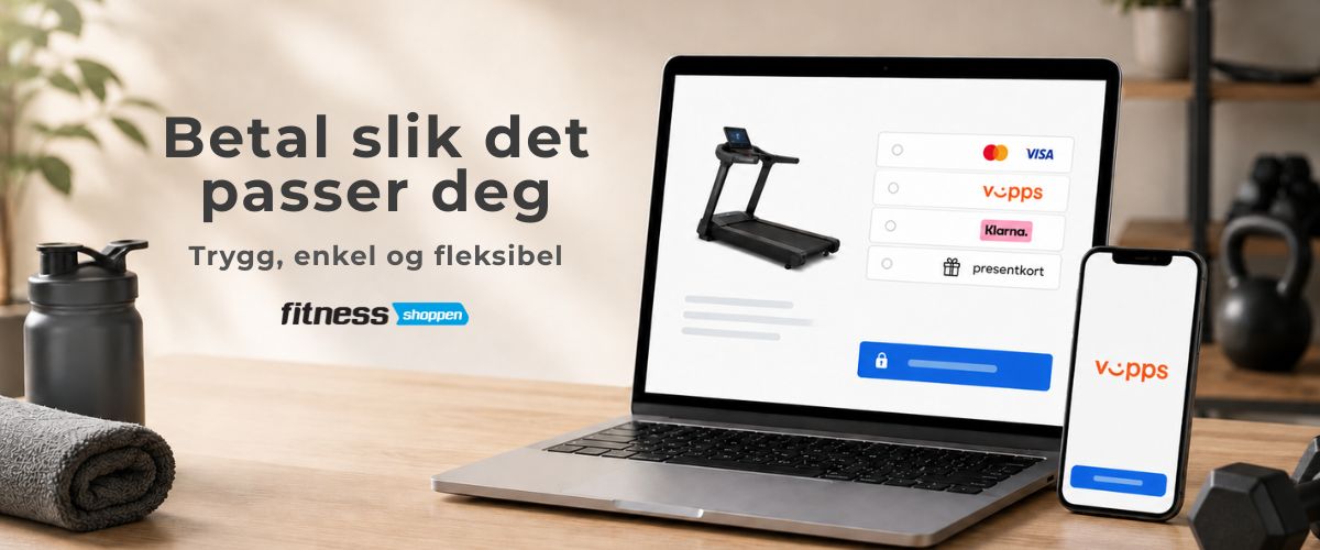 Betalingsmuligheter hos Fitnessshoppen